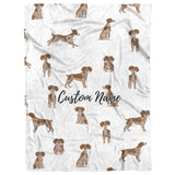 Brittany spaneil blanket