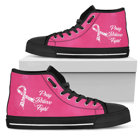 Breast Cancer Regular High tops
