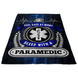 Christmas Special - Paramedic - Feel Safe At Night, Sleep With A Paramedic Throw Blanket