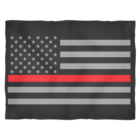 Thin Red Line American Flag Blankets