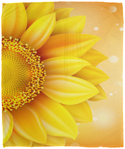 Sunflower Cozy Plush Fleece Blanket - 50x60