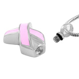 Lovely Pink Ribbon Pendant Necklace