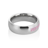 I Fight Like a Girl Pink Ribbon Ring