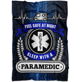 Christmas Special - Paramedic - Feel Safe At Night, Sleep With A Paramedic Throw Blanket