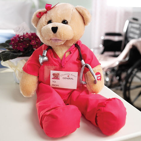 Beautiful Pink Scrubs Bear