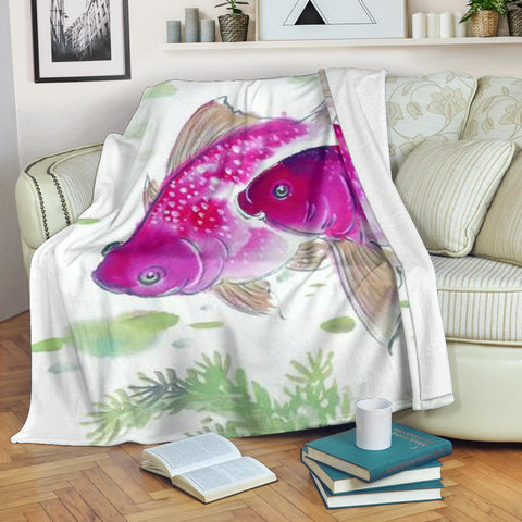 purple fish- blanket