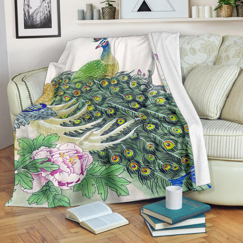 peacock- blanket