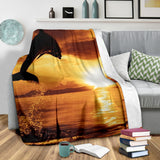 dolphin sunrise- blanket