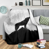full moon wolf- blanket