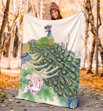 peacock- blanket