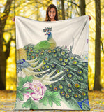 peacock- blanket