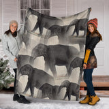 elephant- blanket