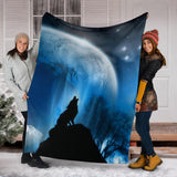 wolf- blanket