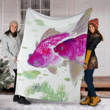 purple fish- blanket