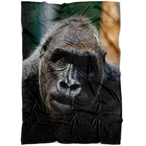 Gorilla Monkey Blanket / Gorilla Monkey Throw Blanket / Gorilla Monkey Fleece Blanket / Gorilla Monkey Adult Blanket / Monkey Kid Blanket