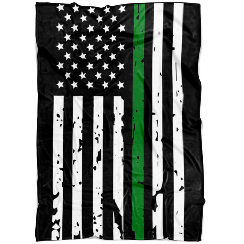 Etsy - Thin Green Line Blanket