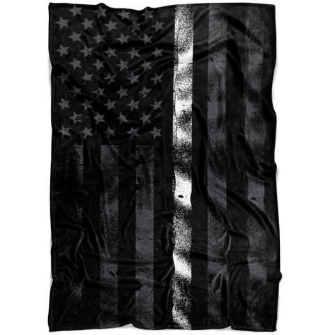 Thin White Line blanket / Paramedic blanket / EMS American blanket / Fleece blanket