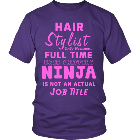 Hairstylist Ninja Statement Shirts
