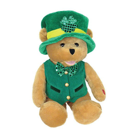 12" Irish Bear sings "When Irish Eyes are Smiling."