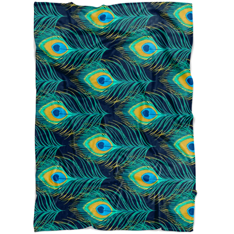 Peacock Blanket / Peacock Fleece Blanket / Peacock Soft Blanket / Peacock Pattern / Peacock Clothing