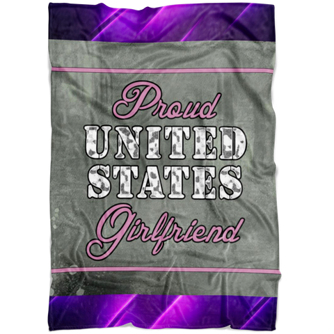 Proud Army Girlfriend Blanket / Proud Army Girlfriend Throw Blanket / Proud Army Girlfriend Fleece Blanket / Army gift