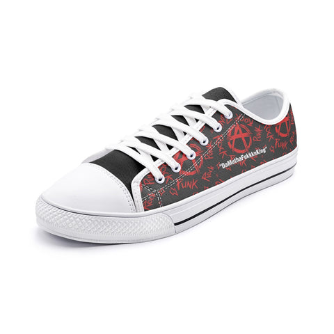 DaMuthaFukkknKing Low Top Canvas Shoes