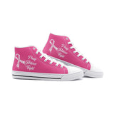 Breast Cancer High Top Shoes regular