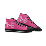 Breast Cancer High Top Shoes regular