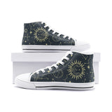 Sun Moon High Top Canvas Shoes regular