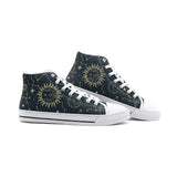 Sun Moon High Top Canvas Shoes regular