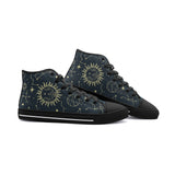 Sun Moon High Top Canvas Shoes regular