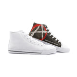 WaR! FuCk tHe SystEm! High Top Canvas Shoes