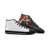 WaR! FuCk tHe SystEm! High Top Canvas Shoes