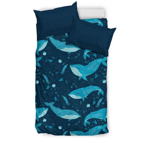 Whales bedding set regular