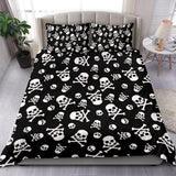 skulls bedding set regular