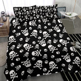 skulls bedding set regular