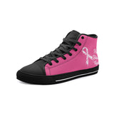 Breast Cancer High Top Canvas Shoes Regular