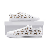 German Shepherd Long-Haired Low Top Canvas Shoes Regular