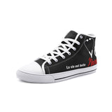La vie est belle High Top Canvas Shoes