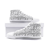 Music Notes High Top Shoes Regular