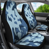 Blue Camo car seats regular