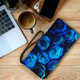 blue roses purse