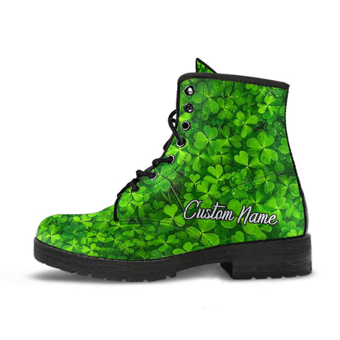 clover custom name boots