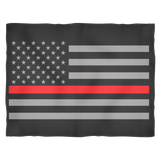 Thin Red Line American Flag Blankets 