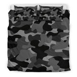 Black Camouflage Bedding Set