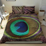 Peacock bedding set simple