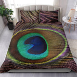 Peacock bedding set simple