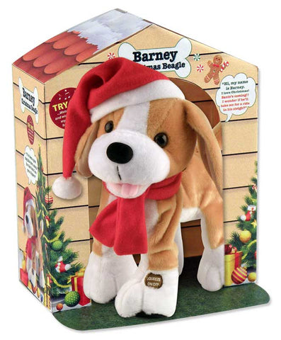 12" Barney the Christmas Beagle