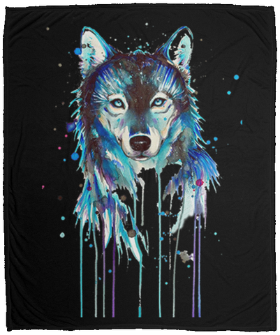 Wolf CC Cozy Plush Fleece Blanket - 50x60