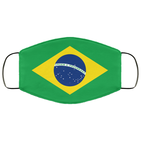 Custom Cat Brasil flag face mask